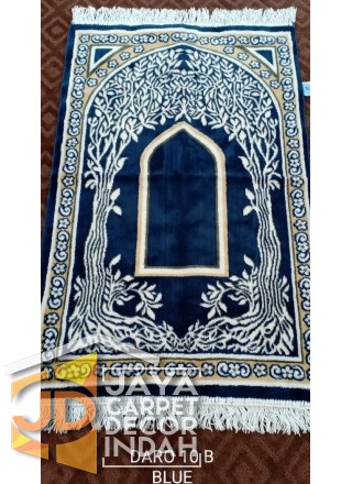 Sajadah Daro 10 B Blue - Sajadah Imam / Masjid / Mushola / Karpet Lantai Permadani / Bulu / Tebal 70 Cm X 110 Cm